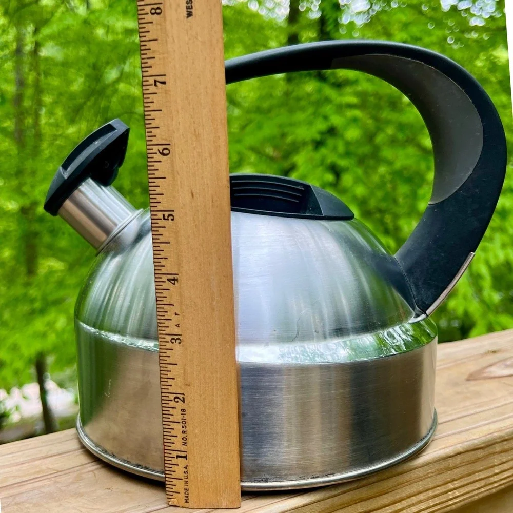 Vintage Chantal Stainless Steel Whistling Tea Kettle - 1.7 Qt Stovetop Teapot